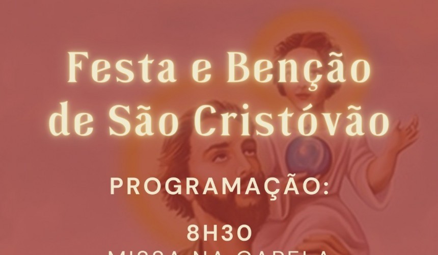 Tradicional Festa e Bênção de São Cristóvão acontece neste fim de semana dia 16, e já é comemorada a mais de 50 anos em Capitão
