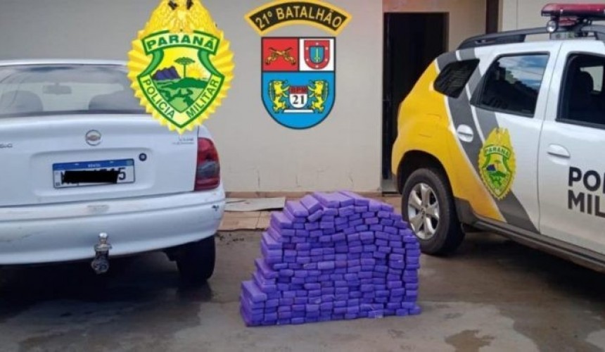 Polícia Militar prende traficante gaúcho com 115 kg de maconha