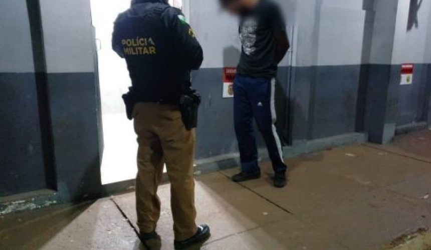 PM detém suspeito de furto de botijão de gás em Cascavel