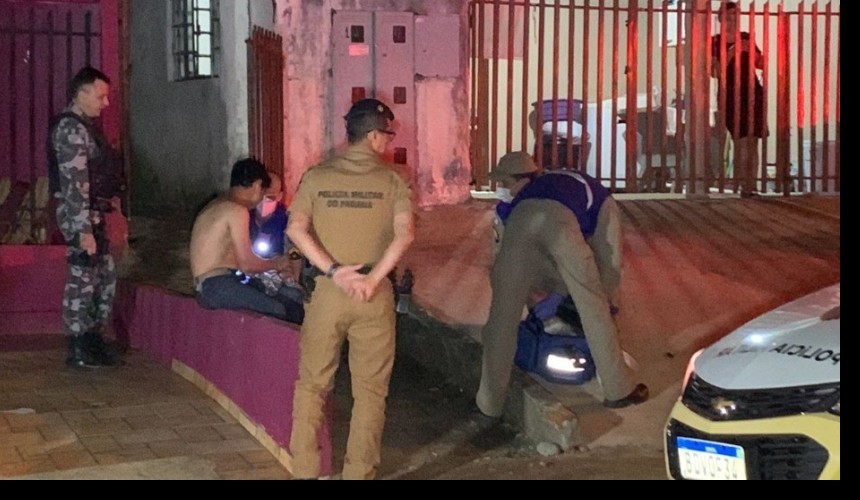 Filho é esfaqueado pelo pai no Bairro Floresta em Cascavel