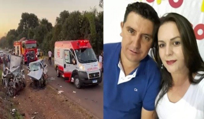 Casal morre após grave acidente na PRC-158