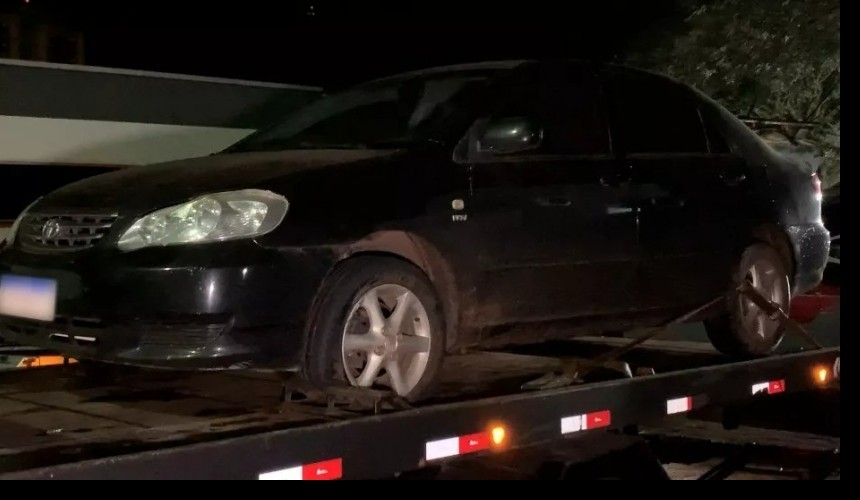 Carro furtado em Lindoeste é recuperado pela Polícia Militar após perseguição