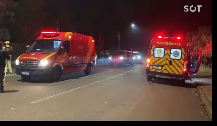 Duas pessoas são alvejadas por disparos de arma de fogo no bairro 14 de Novembro em Cascavel