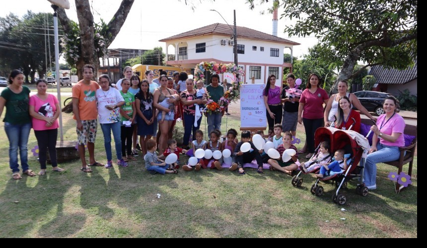 Ação do agosto Lilás foi celebrada em Capitão com palestra e sorteio de brindes