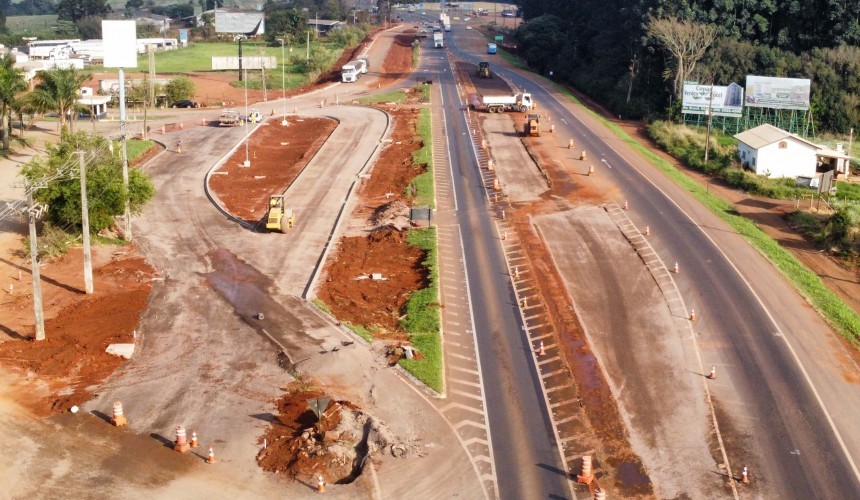 Obra de duplicação da BR-277 em Cascavel se aproxima de 80%