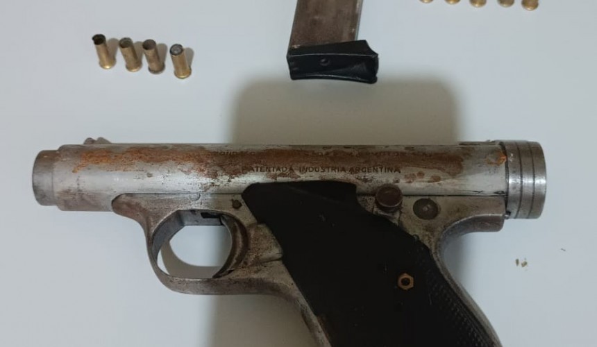 Arma de fogo de fabricação argentina foi apreendida na Linha São Cristóvão em Boa vista da Aparecida