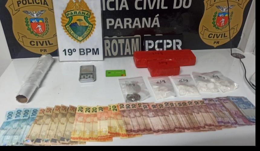 Rapaz é preso por tráfico de drogas em Toledo
