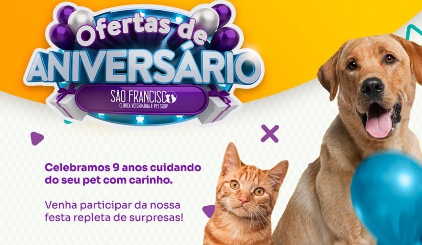 9º aniversário da Clínica Veterinária São Francisco de Capitão vai ser comemorado nessa semana com programação especial