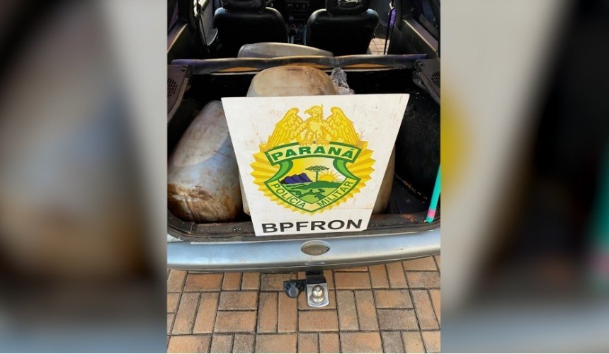 Carro carregado com 250 litros de diesel da Argentina é apreendido em Santo Antônio do Sudoeste