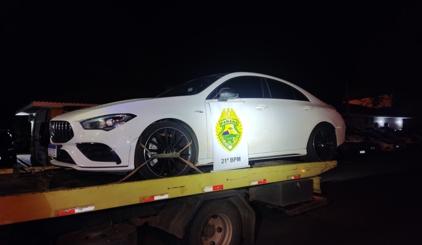 Polícia Militar recupera carro roubado avaliado em R$ 400 mil em Francisco Beltrão