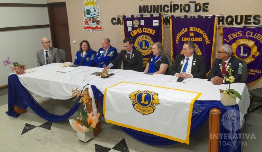 Durante visita de Governador do Distrito Lions Clube de Capitão mostra ações desenvolvidas e promove confraternização