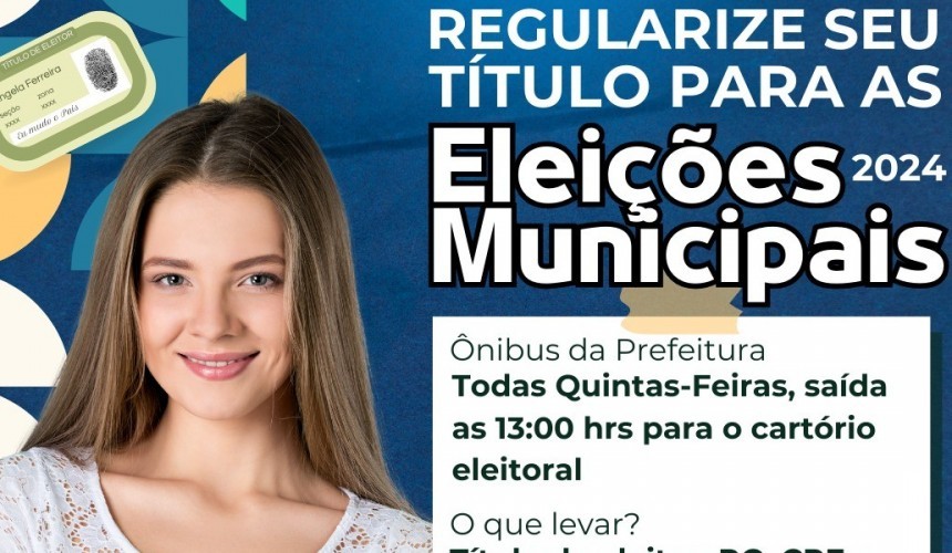 Santa Lúcia terá transporte gratuito para quem for regularizar seu título de eleitor