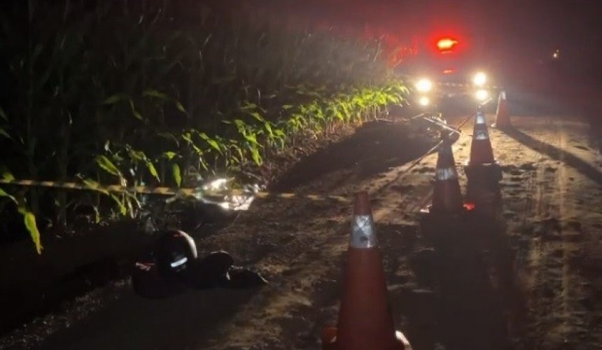 Homem morre após sofrer queda de motocicleta em estrada rural em  Pranchita