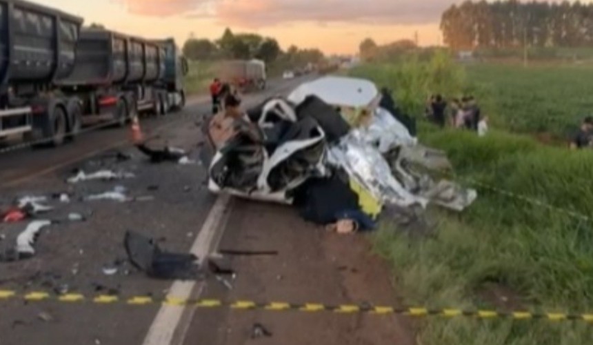 Quatro pessoas morrem em acidente na PR-182 em Realeza