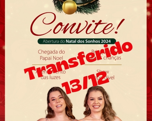 Capitão: Transferência da Abertura do Natal dos Sonhos 2024