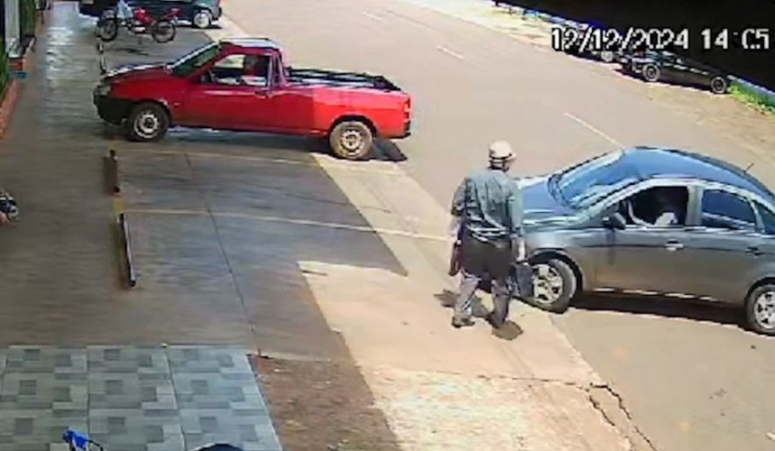Padre sofre assalto à mão armada ao dar carona em Lindoeste; vídeo