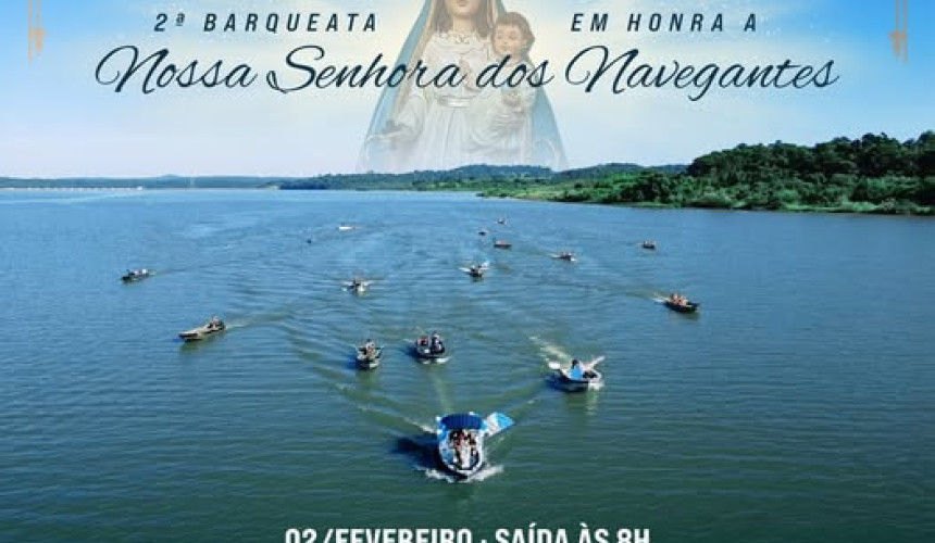 Segunda barqueata em honra a Nossa Senhora dos Navegantes acontece neste domingo em Capitão