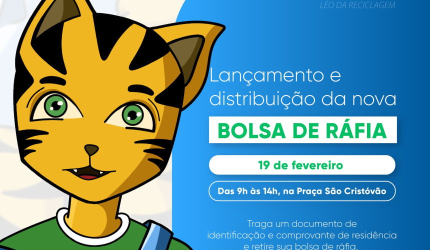 Secretaria de Agricultura e Meio Ambiente irá distribuir Bolsas de Ráfia para os munícipes de Capitão nesta quarta-feira (19)