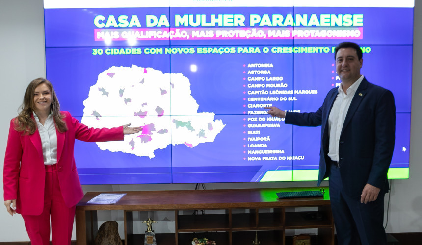 Capitão será contemplado com a Casa da Mulher Paranaense, em investimento estadual de R$ 64,5 milhões