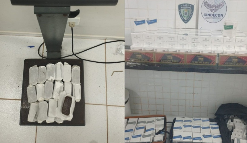 GM apreende mais de 4 quilos de haxixe e cigarros contrabandeados em ações simultâneas em Cascavel