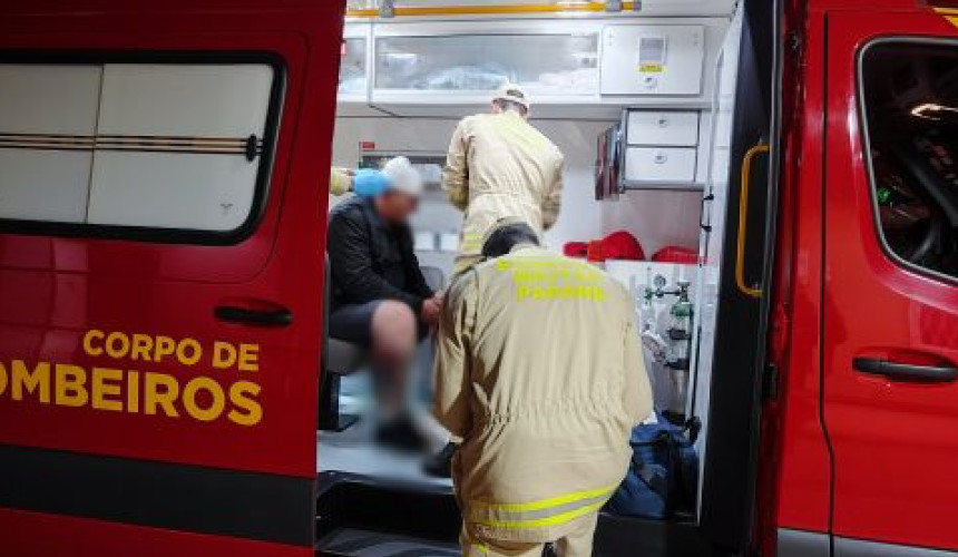 Homem detido por violência doméstica em Capitão é atendido pelo Siate após cair na cela