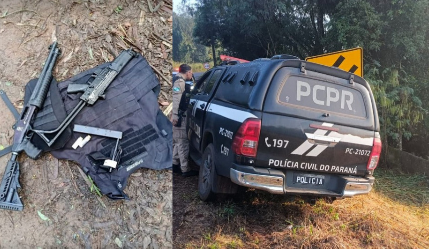 Detento foge da cadeia, furta viatura e armas no Paraná