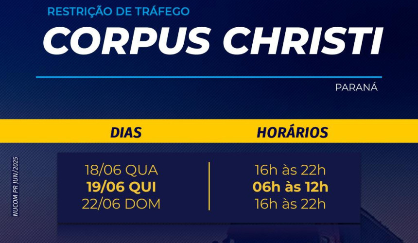 Polícia Rodoviária Federal inicia Operação Corpus Christi 2025 no Paraná