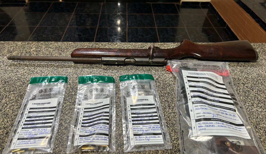 Polícia apreende armas e droga em residência durante patrulhamento em Capitão