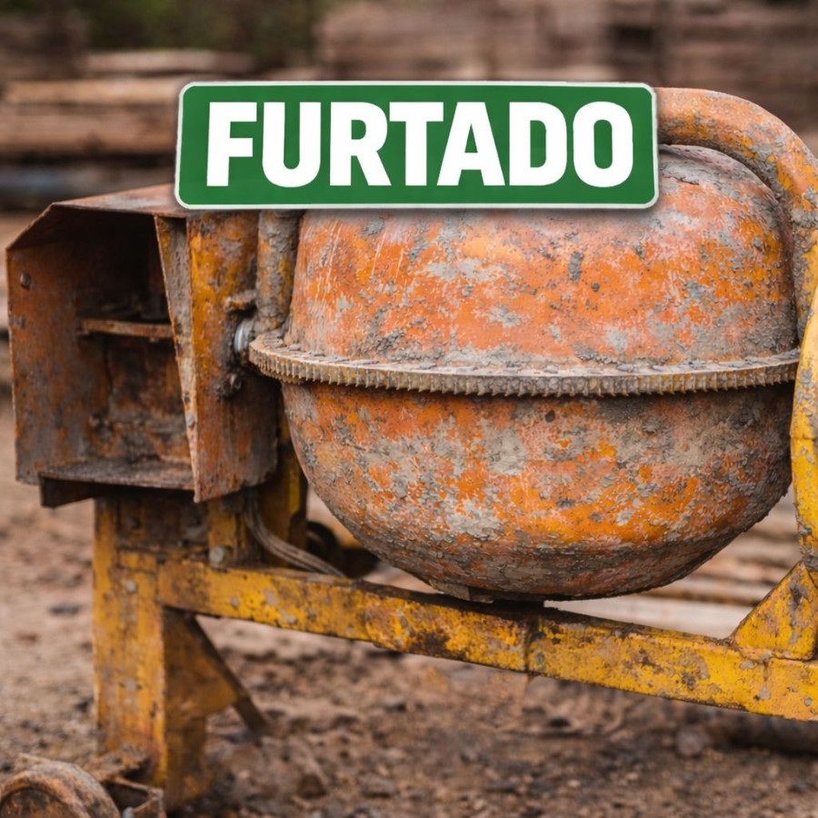 Motor de betoneira é furtado em obra no centro de Boa Vista da Aparecida