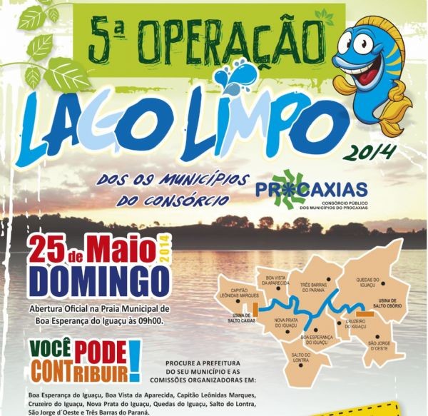 Capitâo: 5ª Operação Lago Limpo será realizada dia 25 de maio